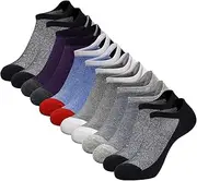 [ELUTONG] No Show Men Socks 6 Pairs Low Cut Ankle Cotton Short Casual Socks