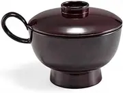 J-Kitchens TA Senjai Totty Bowl (Soup Bowl, Bowl, Wan, Lacquerware), Tamauchi Black, 5.2 x 4.1 x 3.5 inches (13.2 x 10.4 x 8.8 cm), Heat Resistant ABS Resin, Made in Japan, Dishwasher Safe
