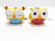 Grasslands Road Boy and Girl Yellow Owl Salt & Pepper Home Decor