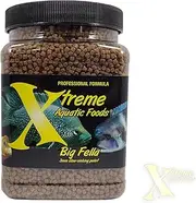 Xtreme Aquatic Food Big Fella 3.0mm Slow-Sinking Pellets 2154 Grams (72oz) - for Medium to Large Size Tropical Fish, Cichlids