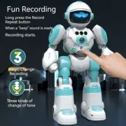 Smart Robot Recording Voice Change Interactive Gesture Remote Control Toy Blue