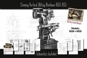 Clausing Vertical Milling Machines 8520, 8525 Manual Parts Lists Schematics