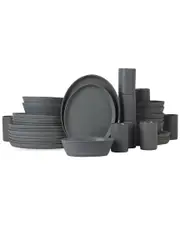 Stone Lain by Mercer Project Katachi 32pc Stoneware Dinnerware Set