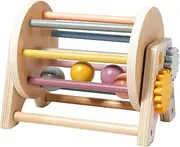 Montessori Spinning Rainbow Drum Toy, Baby Toy for 6-12 Months, Montessori Toys for 1 Year Old, Baby Toys 6-12 Months, Sensory Toys for 1 Year Old, Toys for Girls, Baby Girl