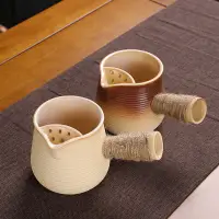 在飛比找蝦皮購物優惠-陶瓷煮茶器陶壺圍爐煮茶烤茶罐日式側把茶壺老白茶專用煮奶茶壺