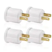 Outlet to Socket Adapter, Plug-In Light Socket, Convert Outlet to Light Bulb Soc