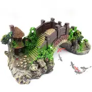 Aquarium Fish Tank Decoration Miniature Bridge Landscape for Micro Gardens