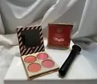 BH Cosmetics Vanilla Peach Truffle Blush Palette with Bonus Brush NIB, Free Ship