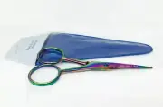 4" Titanium Facial Hair Scissors For Men Beard Mustache Nose Hair Trimming