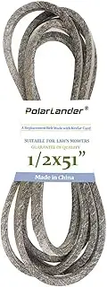 Lawn Mower Tractor Belt 1/2"x 51" Compatible for AYP 110975X 583661101 74164; Cub Ct 106465-C1 754-3016 954-3016;JD LG270848 M80652 M81505;MTD 754-0152 754-0251 754-0438 954-0251 954-0438; Toro 1596