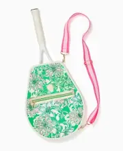 NWT Lilly Pulitzer Racket Cover Spearmint Blossom Views Crossbody Tennis Pickle