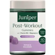 Juniper Post Workout Gummies Mixed Berry Flavour 40 pack