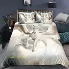 White Horse Wing Single/Double/Queen/King Bed Quilt Doona Duvet Cover Set Linen