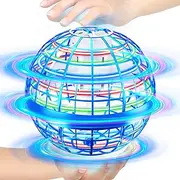 Vantexi Flying Orb Ball Toy,2023 Upgraded Magic Flying Orb Toy with LED Light 360°Rotating,Boomerang Flying Space Ball Toys Indoor Outdoor Fun Games,Birthday Party Gifts for Boys Girls Adults(Blue)