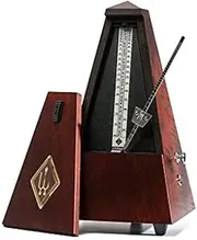 Wittner 811M Metronome System Maelzel with Bell, Colored, Mat Silk With Bell Mahogany