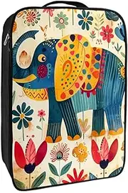 [YTYVAGT] Shoe Bags for Travel,Travel Shoe Bags for Packing,Shoe Travel Bag,Elephant Flower Heart Floral