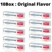10pack Sensodyne Toothpaste Original Flavor 100g Oz Teeth + Toothbrush Adult