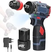 16.8V 2in1 Drill Electric Screwdriver Multi-function Power Tool 45Nm Torque Brus Practical Screw Driver for Home Appliances Furniture Installation Automotive Electronics Repairing