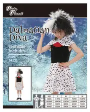 Dalmation Diva Girls Costume
