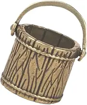 ANDRESLAD Brass Mini Bucket Decor Unique Table Centerpieces for Dining Room Decor
