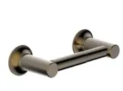 Phylrich 501-73/047 HEX Modern Paper Holder Double Post In Antique Brass Finish