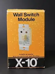 X10 Powerhouse Wall Switch Module WS467 Wall Dimmer Module 120 V NOS Hong Kong