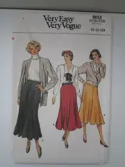 Vogue # 9055 Misses Skirts WOMENS Sewing Pattern Size: 8-12