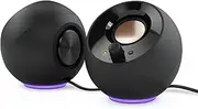 Creative Pebble SE Minimalist 2.0 USB-C Powered PC Speakers with RGB Lighting?, 3.5 mm AUX-in, Up to 4.4W RMS Power for Computers and Laptops (Black)