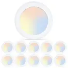ECOELER 10 Pack 6inch 3CCT LED Disk Light, 3000K/4000K/5000K Selectable Dimma...