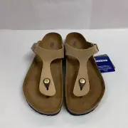 Birkenstock New w/ Box Gizeh Sandcastle Nubuck Soft Footbed Regular Select Size