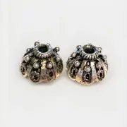 Sterling Silver Bali Bead Caps 8mm Qty:2