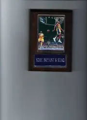 KOBE BRYANT & SHAQUILLE O'NEAL PLAQUE LOS ANGELES LAKERS LA BASKETBALL NBA SHAQ