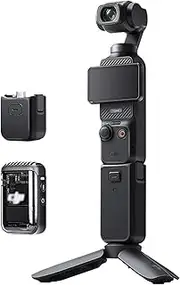 JJC Anti-Scratch Skin Protection Sticker Compatible with DJI Osmo Pocket 3 Camera Drone, Non-Slip Body Skin Cover Film Protector (Black)