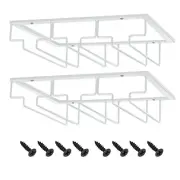 Wine Glasses Rack Under Cabinet Stemware Rack, Wine Glass Hanger Rack Wire Wi...