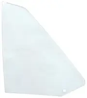 1970-74 Plymouth Barracuda Cuda; Quarter Window Glass; Coupe; Clear; LH Driver