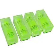 4 Pack Small Square Magnetic Spirit Levels Precision Bubble Level Measuring Tool