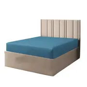 Anti-pilling Breathable Cotton Fitted Bed Sheet - Biscay Blue