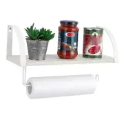 Paper Towel Holder with Shelf Farmhouse Paper Towel Holder Wall Mount White