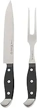 HENCKELS Statement Razor-Sharp 2-pc Carving Set, German Engineered Informed by 100+ Years of Mastery, Black/Stainless Steel