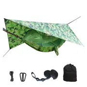 Outdoor Automatic Quick Open Mosquito Net Hammock Tent with Canopy Awning Set