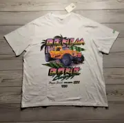 Levi’s Dune Buggy White T-shirt Short Sleeve Men's Size XL Levis Monster Truck
