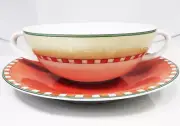 LIMA by Villeroy & Boch Cream Soup & Stand NEW NEVER USED made Portugal