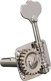 Rubner 140-111 Single Bass Mechanism for Double Bass Single, 4/4-3/4, 4-String, Nickel-Plated, Made in Germany