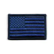 LEO EMS Blue US Flag Patch Law Enforcement Fits For VELCRO® BRAND Loop Fastener