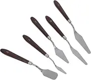 ARTIBETTER 5pcs Durable Oil Painting Scrapers Set Versatile Color Mixing Spatulas for Acrylic Watercolor Oil Art Lightweight Art Tools for Painting Canvas and More