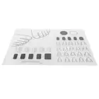 Nail Stamping Table Mat Practice Hand Acrylic Nails Silicone Manicure Mat