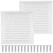 2pcs Attic Vents Gable Vents Aluminum Wall Vent Metal Shed Vent with Screen M...