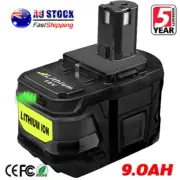 18V 9.0Ah Battery For Ryobi P108 ONE+ Plus P102 P103 P104 P107 P109 Lithium Ion