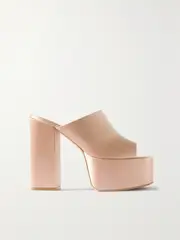 [Paris Texas] Paris Texas - Sasha Satin Platform Sandals - Blush - IT37.5 IT 37.5 Pink