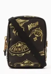 Moschino Resort 2021 Spaceship UFO Print Messenger Mini Bag - New with Tags!